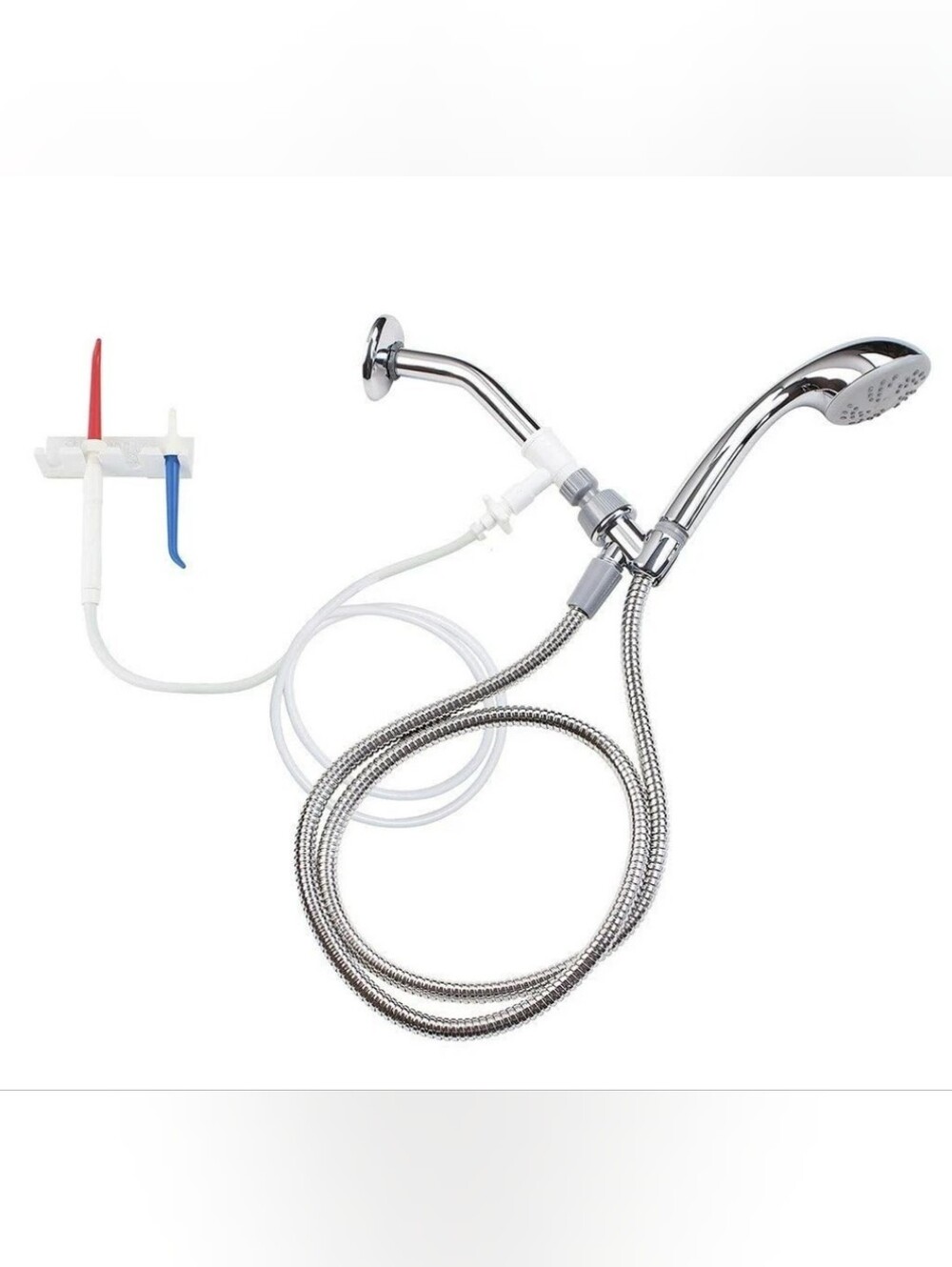 Shower Floss Water Dental Flosser Convenient Attaches Your Shower Open Box